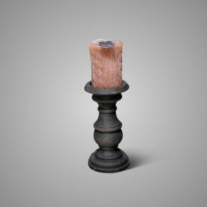 Kandelaar Majestic Brown hoogte 20 cm