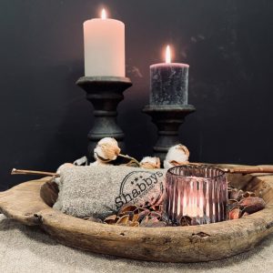 Oude originele houten schaal chapati