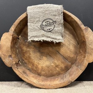 Oude originele houten schaal chapati