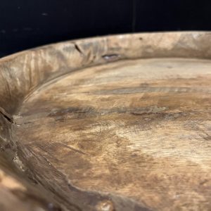 Oude originele houten schaal chapati