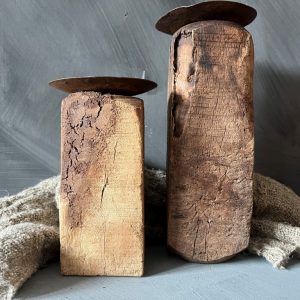 Kandelaar oud hout