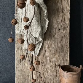 decoratieve tak met roestkleurige belletjes