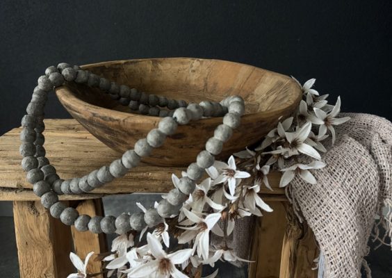 oude houten schaal